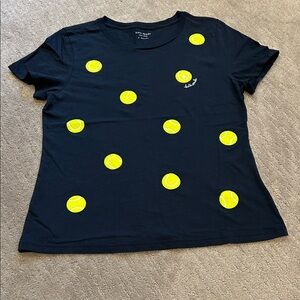 Kate Spade Navy T-Shirt with yellow tennis balls
